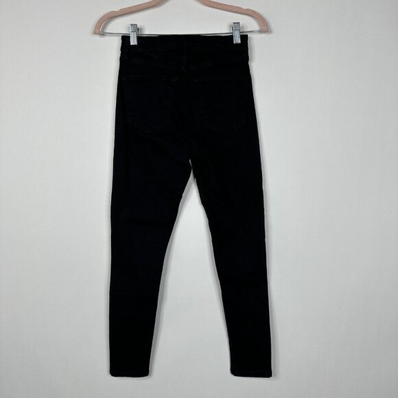 2/$30 Topshop Moto Jamie Jeans High Rise Ankle Skinny Licorice Black 26 #9358 - Picture 8 of 13